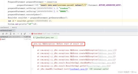 java.sql.sqlexception: before start of result set|java.sql.SQLException: Before start of result set异常及处理办法.
